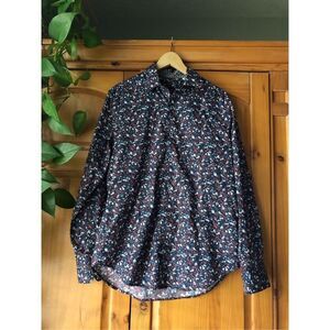 ROBERT GRAHAM Mens Graphic Print Button Up Dress SHIRT SZ S